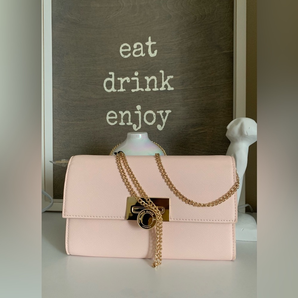 Chic Nude Chain Clutch